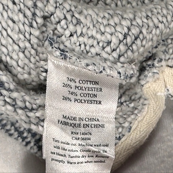 Faherty Brand Men’s Whitewater Cotton Blend Gray Beach Hoodie Size Small - Picture 12 of 12